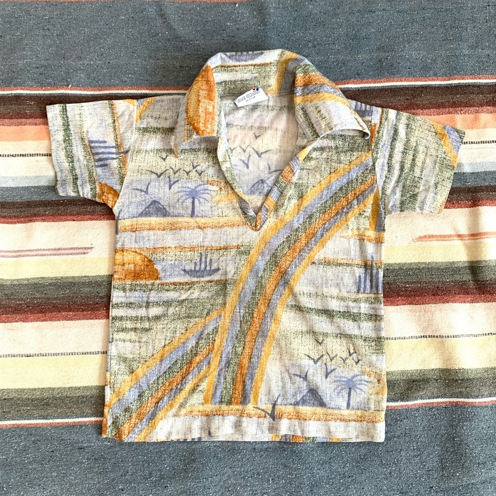 Billy The Kid 1970s Vintage Collar Top 4/5T